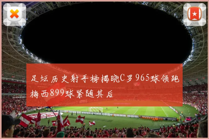 足坛历史射手榜揭晓C罗965球领跑梅西899球紧随其后